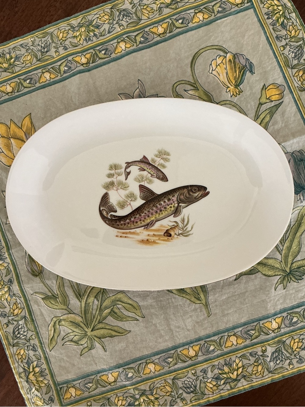 Mitterteich Bavaria Trout Fish Serving Platter